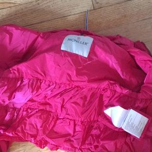Pink moncler rainjacket